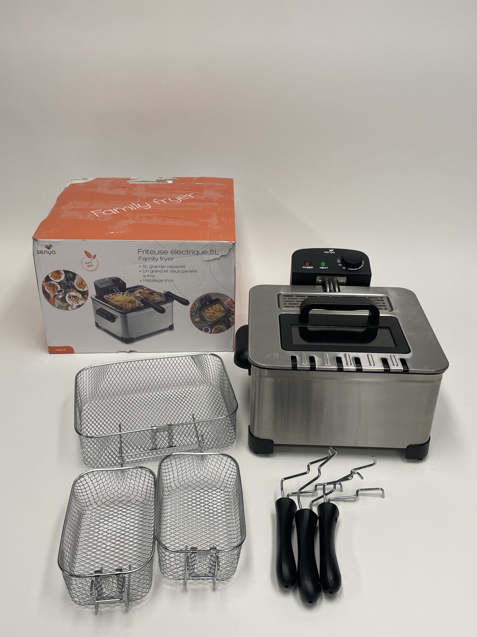SENYA Family Fryer gruzdintuvė