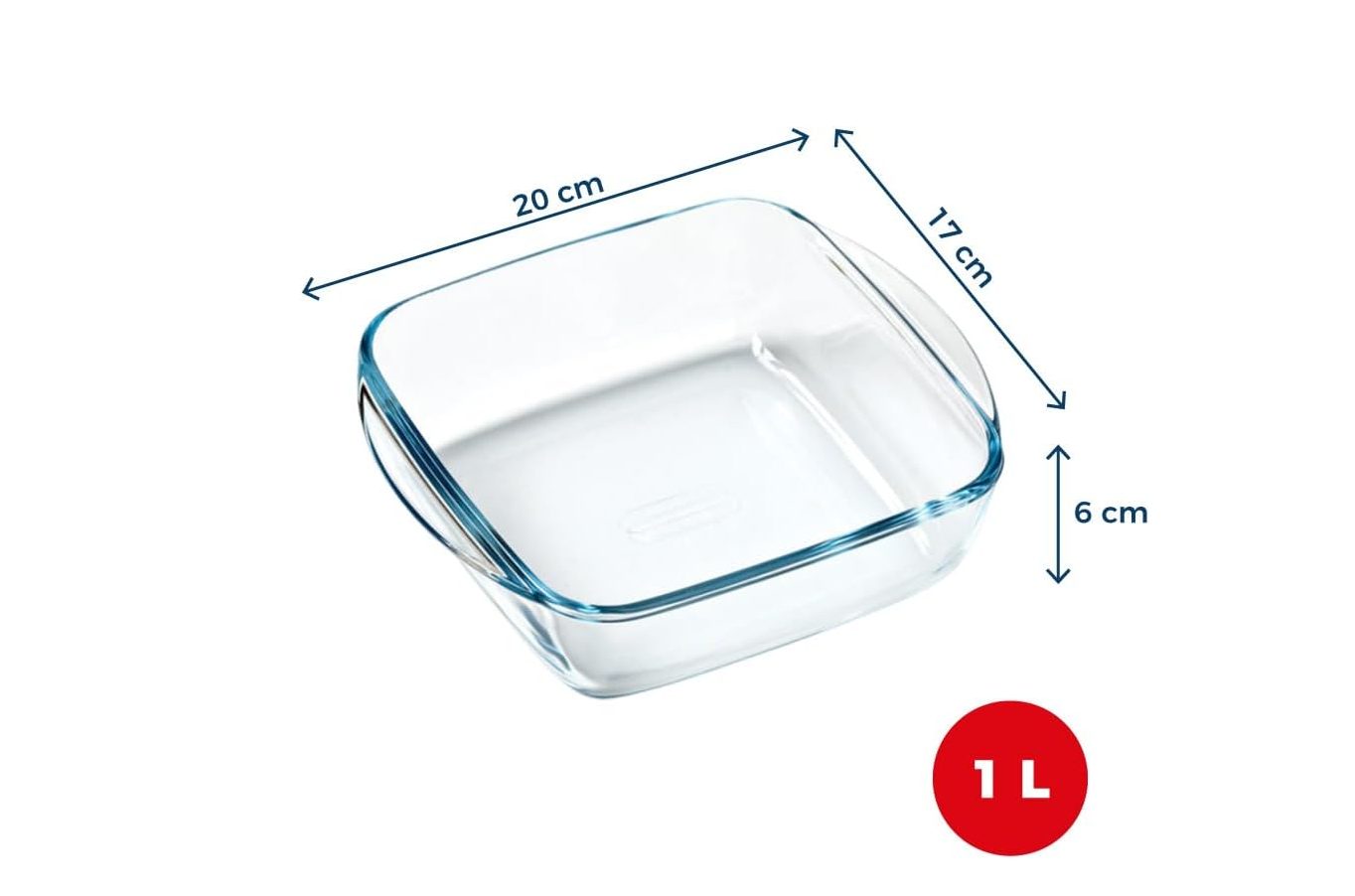 Pyrex kvadratinė kepimo forma