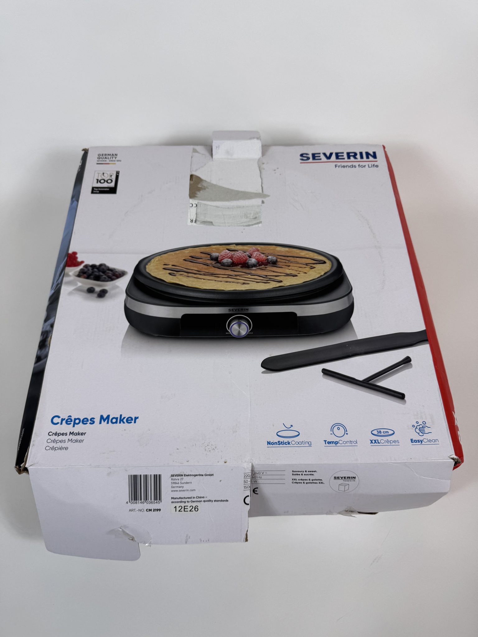 Severin crepe kepimo aparatas