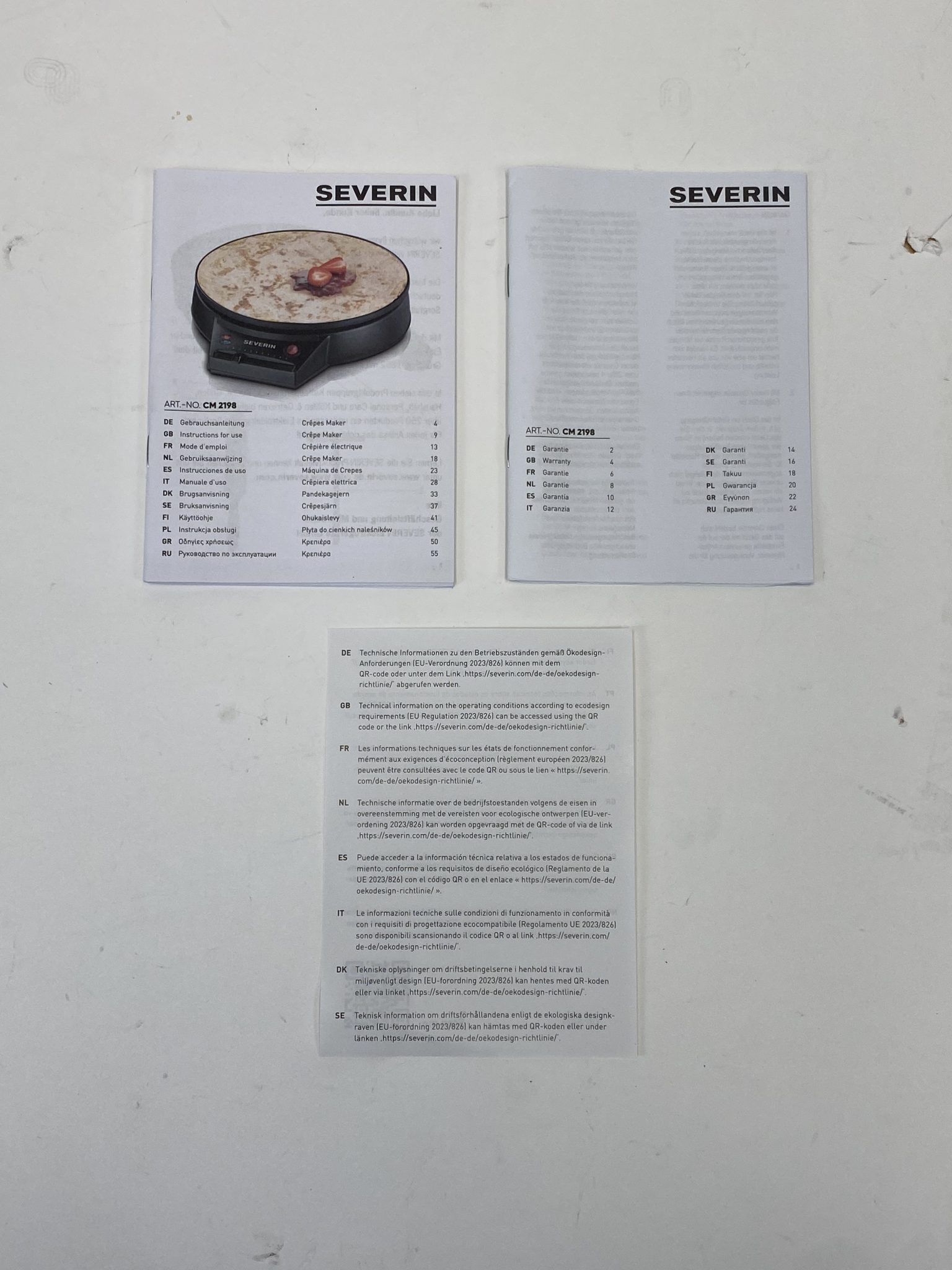 Severin crepe kepimo aparatas