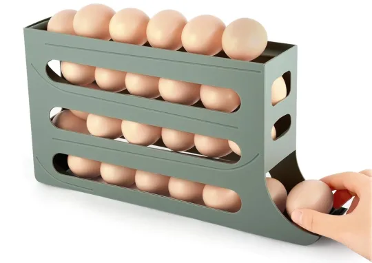 HOTUT 4 līmeņu olu turētājs ledusskapim