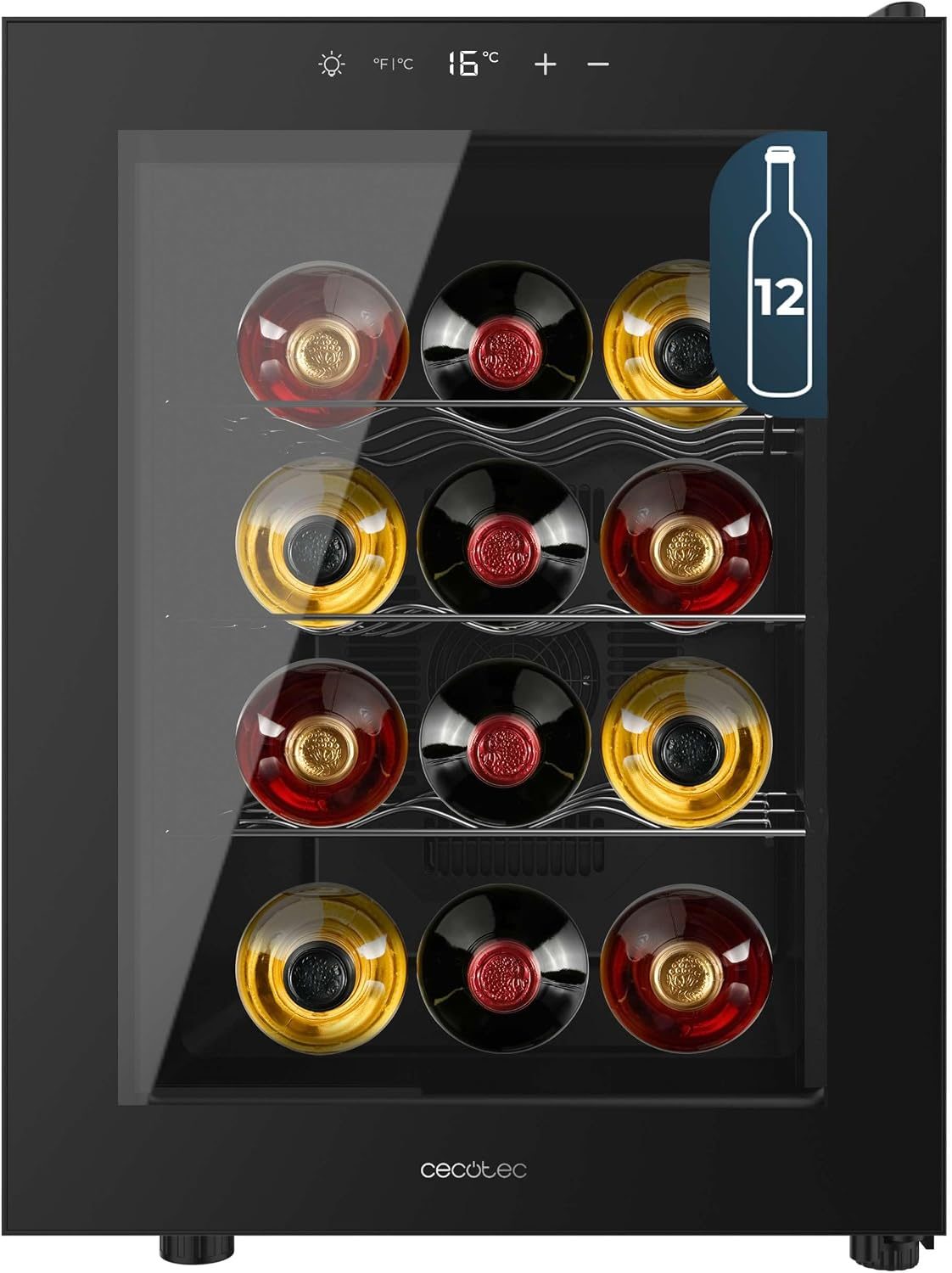 Cecotec Bolero GrandSommelier 1255 CoolCrystal vyno šaldytuvas