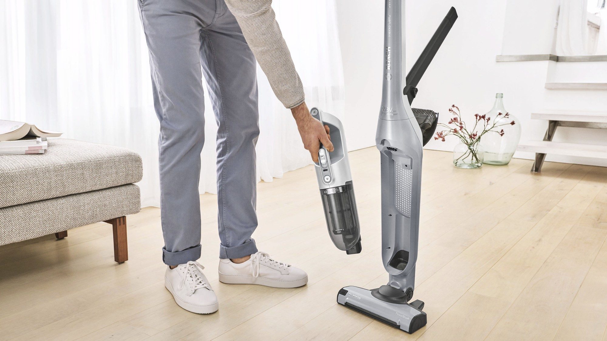 Bosch Flexxo 2in1 Serie 4 belaidis dulkių siurblys