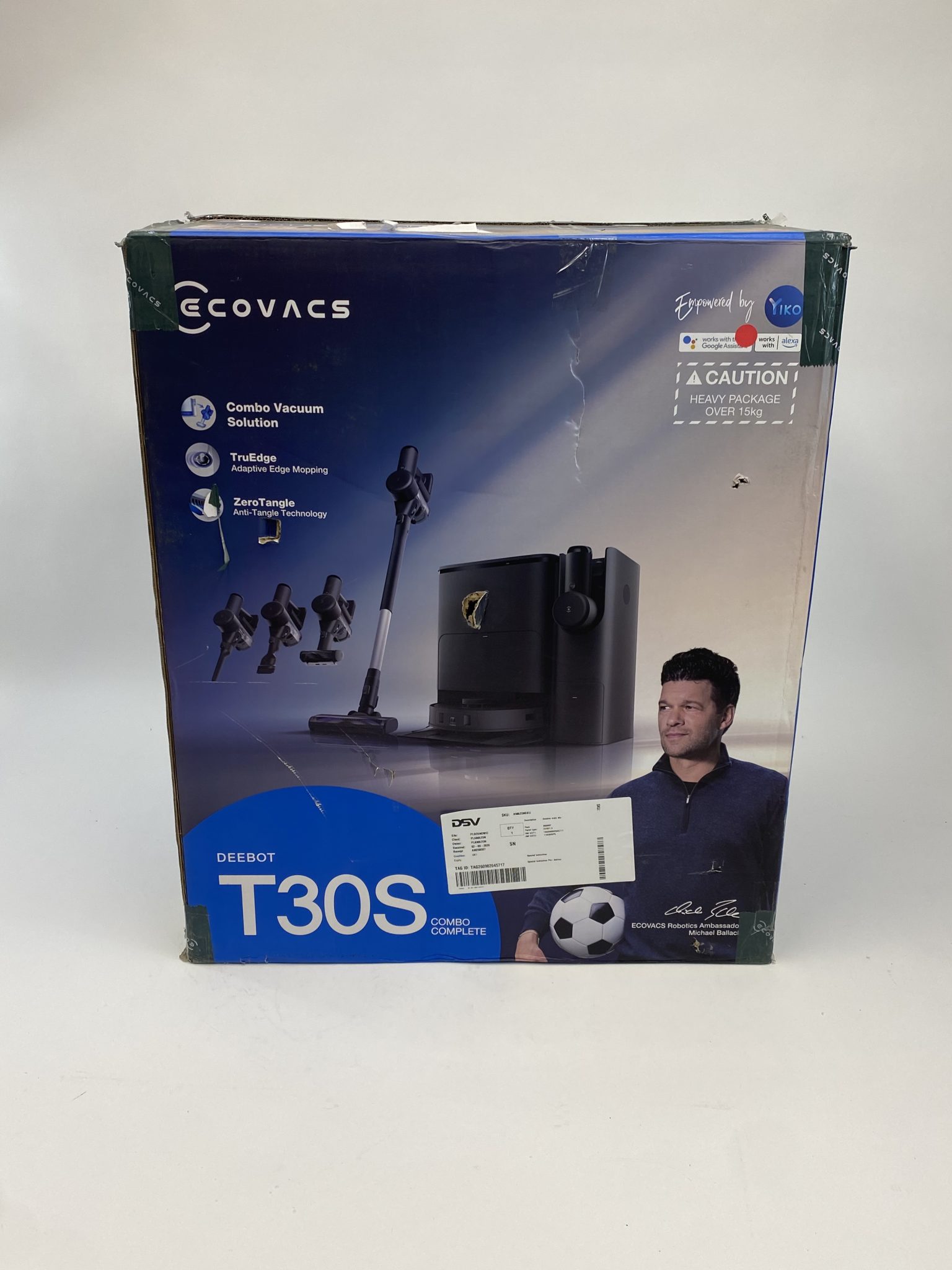 Ecovacs DEEBOT T30S Combo robotas dulkių siurblys