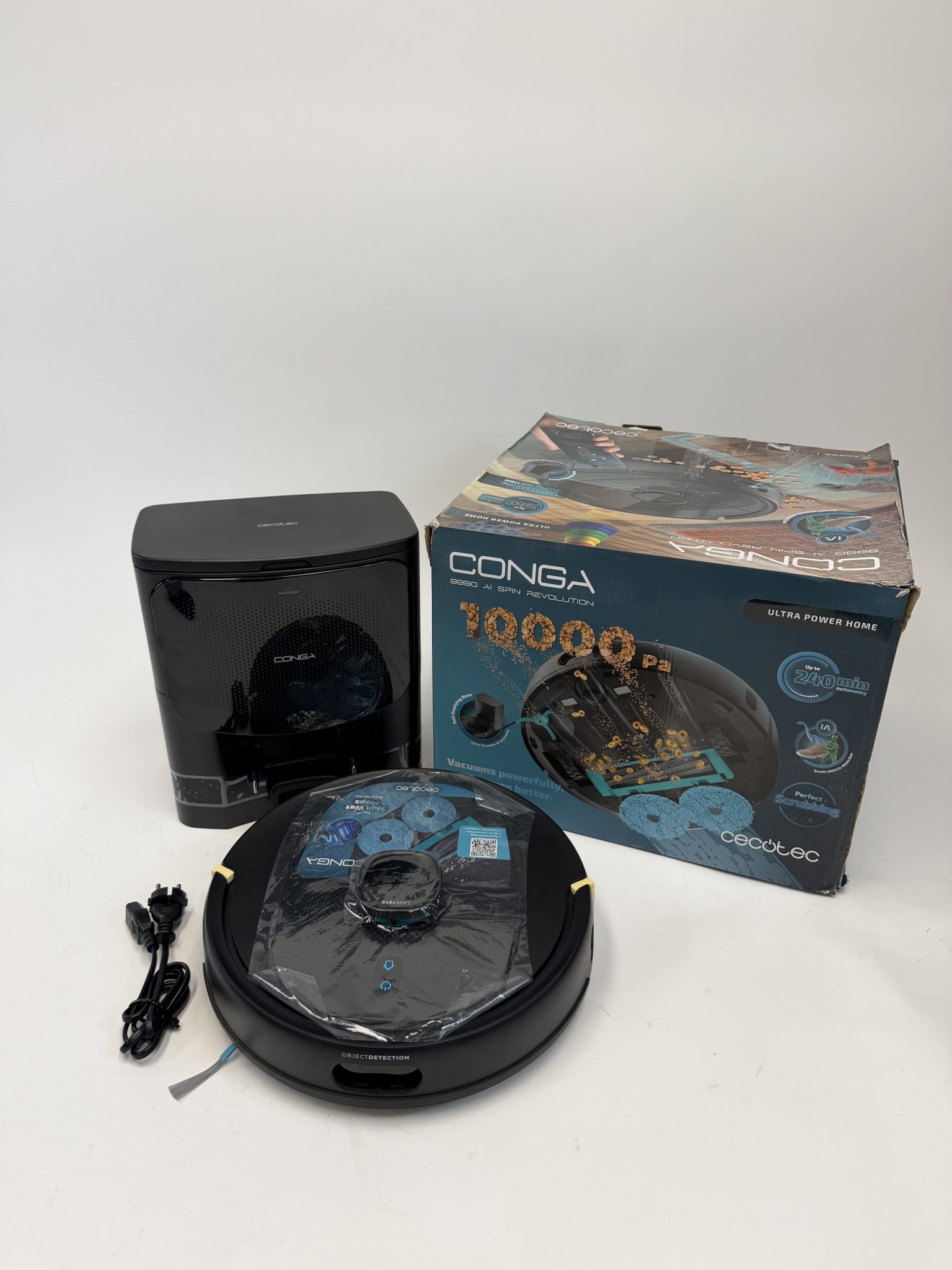 Cecotec Conga 9990 AI Spin Revolution Ultra Power Home robotas siurblys