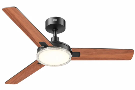 DREO viedais griestu ventilators ar LED apgaismojumu