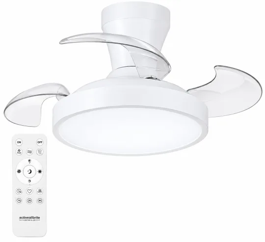 Activeallbrite griestu ventilators ar LED apgaismojumu