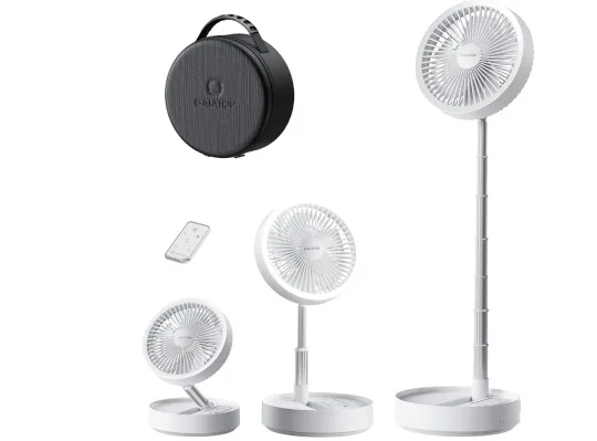 Gaiatop salokāms brīvi stāvošs ventilators, 16000 mAh
