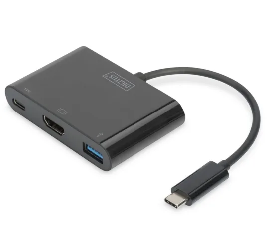 DIGITUS USB-C хаб 3-в-1 с HDMI 4K
