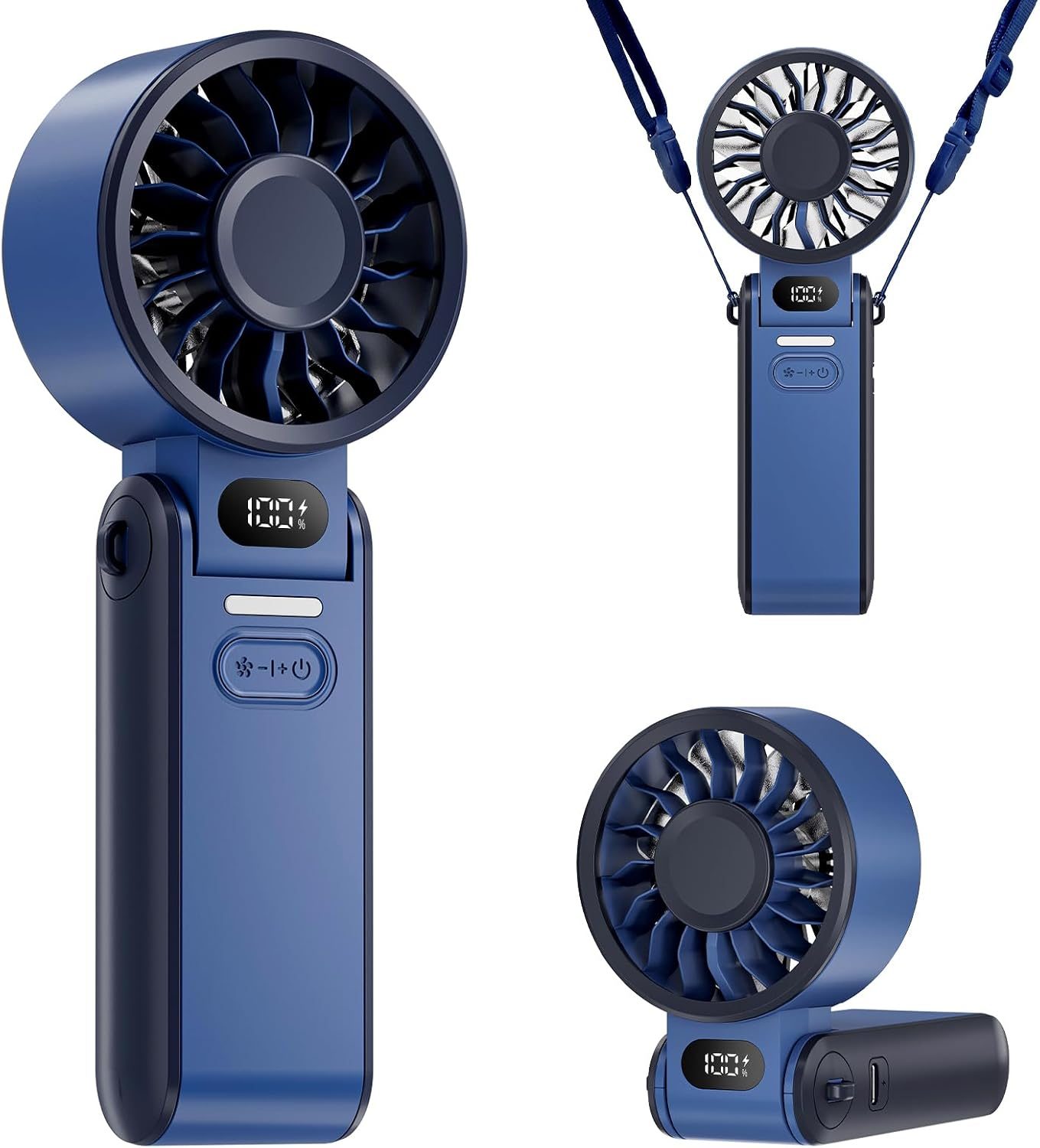 Nešiojamas mini ventiliatorius su 4000 mAh baterija