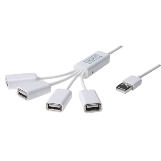 DIGITUS USB 2.0 centrmezgls, 4 USB pieslēgvietas